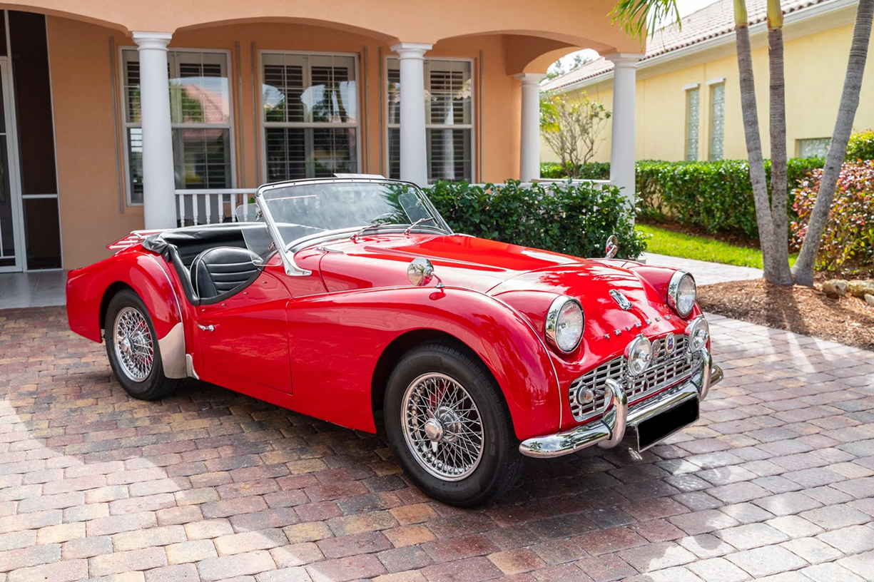Triumph Vintage TR3A Convertible Red. Smyth Imports has restored Vintage Triumphs among other vintage cars.